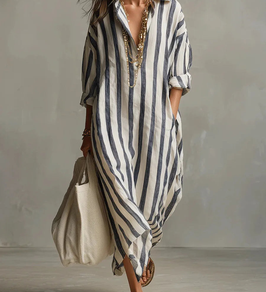 Perrine - Robe chemise longue