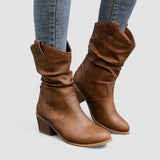 Suzanne - Bottes en cuir orthopédiques