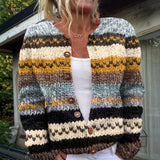 Sixtine - Cardigan à blocs de couleurs