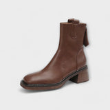 Fabienne - Bottes imperméables en cuir