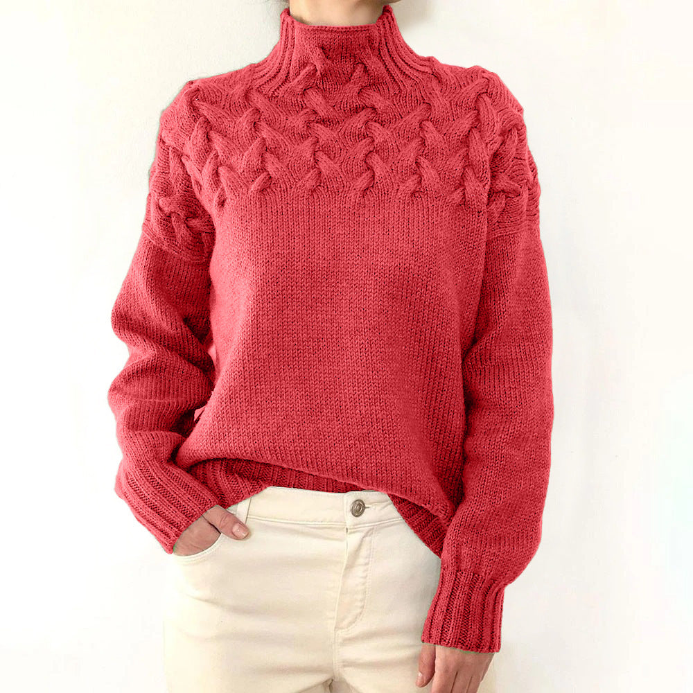 Hélène - Pull Col Roulé Chaud