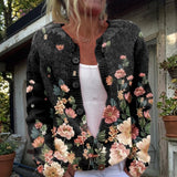 Olivia - Cardigan fleuri d'esprit rétro