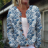 Lucienne - Cardigan à imprimé floral et boutons