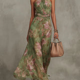 Anne - Robe maxi plissée