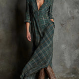 Lydie - Robe longue en chemise