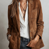 Marcelle - Veste Vintage Bruine