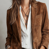 Marcelle - Veste Vintage Bruine