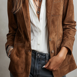 Marcelle - Veste Vintage Bruine