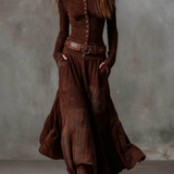 Élise - Robe Maxi avec Ceinture