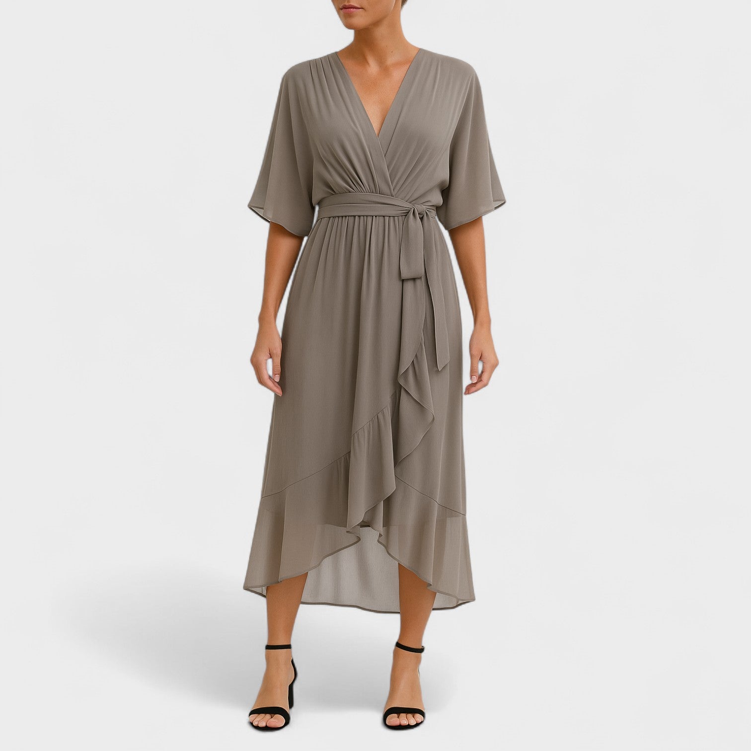 Éliane - Robe élégante avec taille cintrée