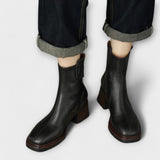 Fabienne - Bottes imperméables en cuir