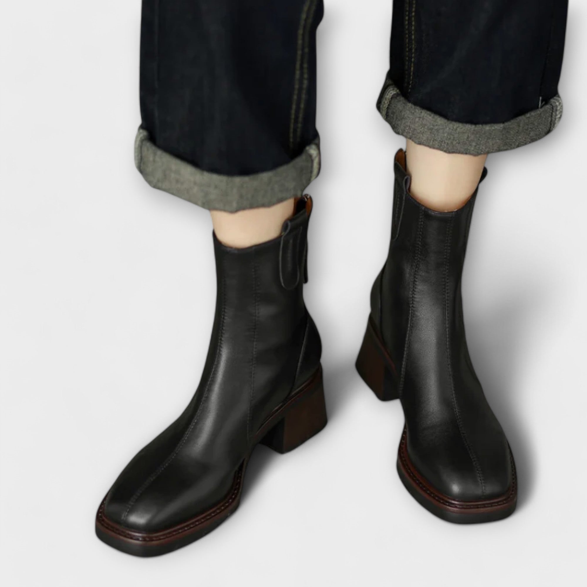 Fabienne - Bottes imperméables en cuir