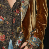 Marcelline - Blazer Patchwork Imprimé Fleurs Vintage