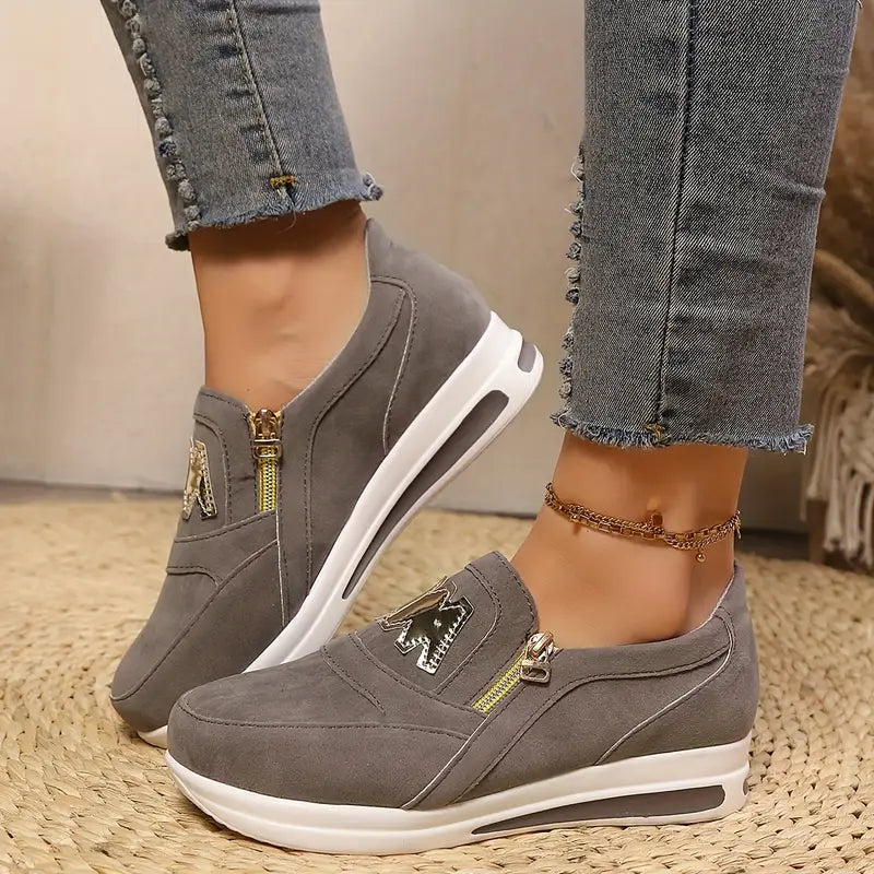 Bernadette - Sneakers ZipStep pour des Pas à la Mode et Sans Douleur