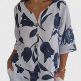 Laura - Blouse V-Neck Confortable
