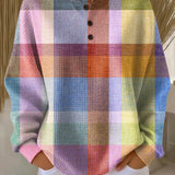 Adèle - Pull à carreaux pastel