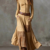 Élise - Robe Maxi avec Ceinture