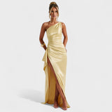 Ariane - Robe Asymétrique Satin