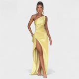 Ariane - Robe Asymétrique Satin