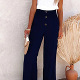 Noëlle - Pantalon Taille Haute Détendu