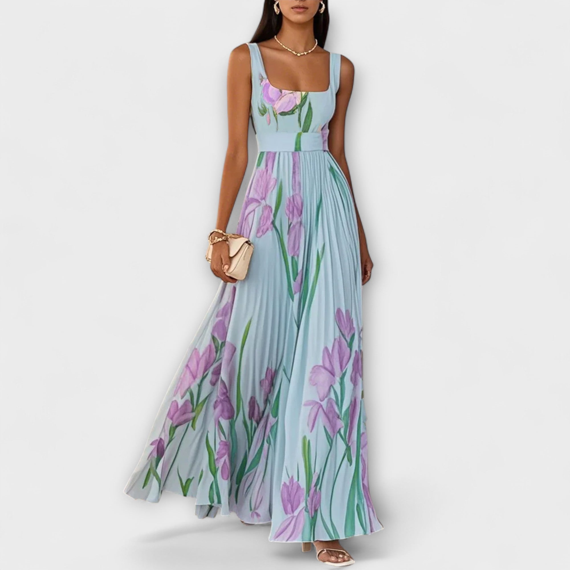 Pénélope - Robe Maxi en Chiffon