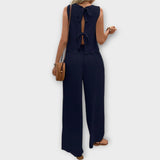 Valérie - Gilet avec pétales et pantalons