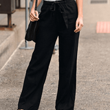 Ginette - Pantalon Détente Femme Avec Cordon Et Taille Élastique