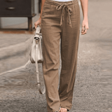 Ginette - Pantalon Détente Femme Avec Cordon Et Taille Élastique
