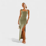 Solène - Robe longue à dos ouvert