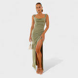 Solène - Robe longue à dos ouvert