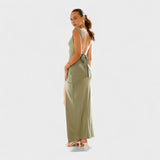 Solène - Robe longue à dos ouvert