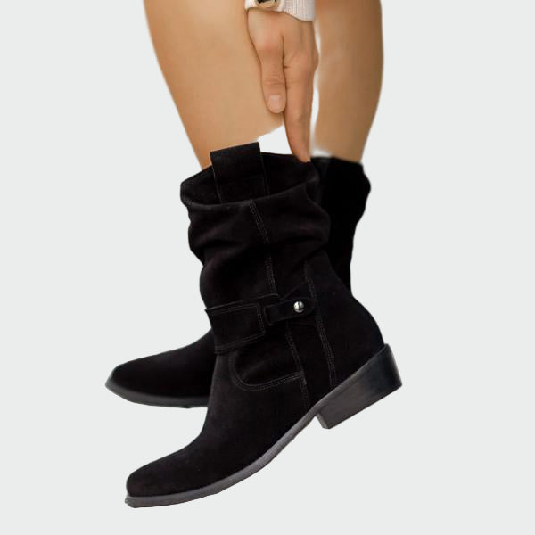 Perrine - Bottines montantes en daim