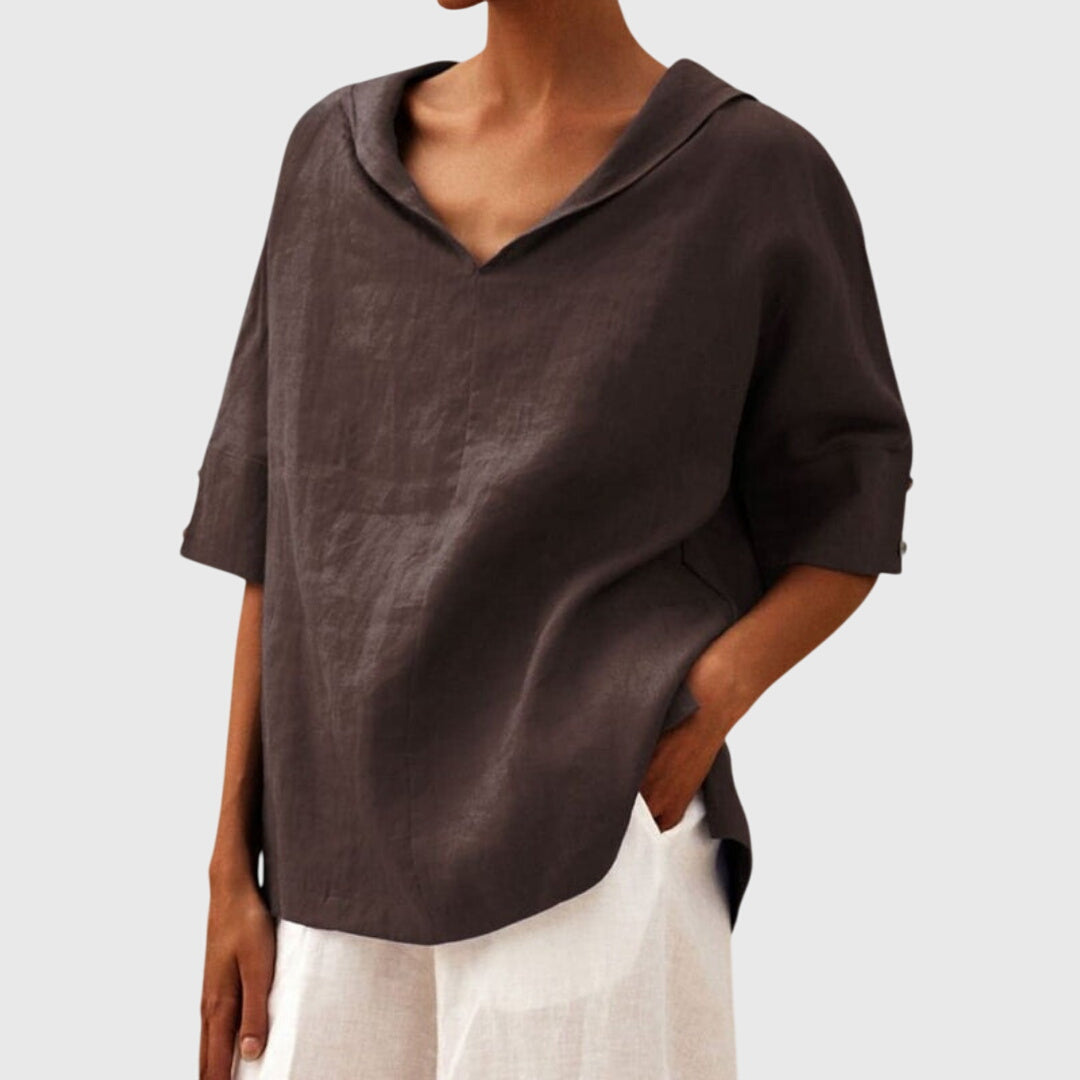 Joanna - Blouse Décontractée à Coupe Lâche