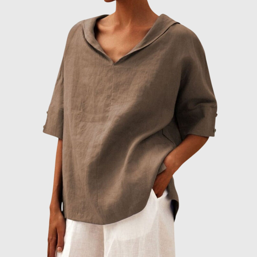 Joanna - Blouse Décontractée à Coupe Lâche
