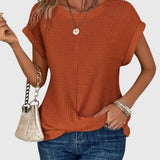 Isa - Blouse Élégante avec Col Rond