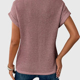 Isa - Blouse Élégante avec Col Rond