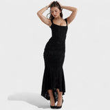Françoise - Robe à silhouette sculpturale