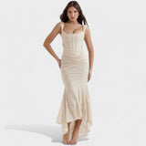 Françoise - Robe à silhouette sculpturale