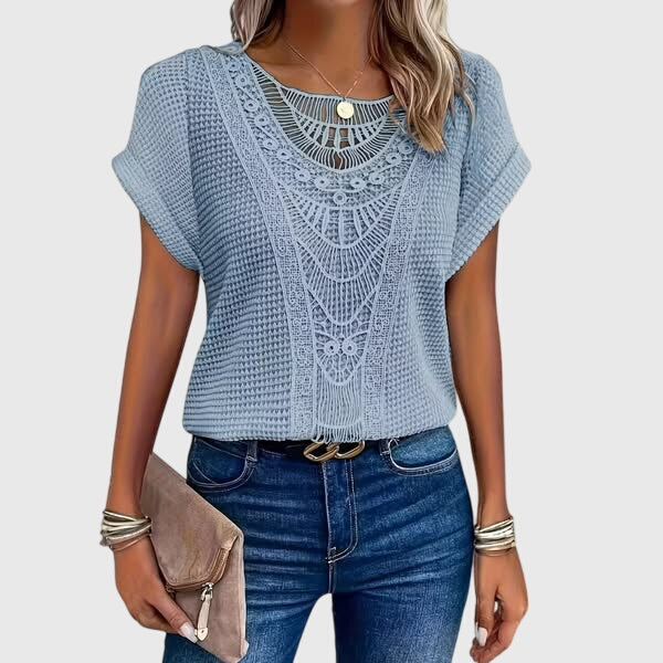 Pearl - Blouse Élégante Style Ibiza