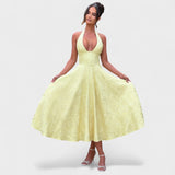 Adeline - Robe midi avec corset