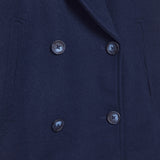 Julie – Veste courte femme à double boutonnage, coupe oversize