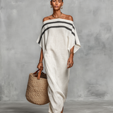 Apolline - Robe Maxi en Lin Minimaliste