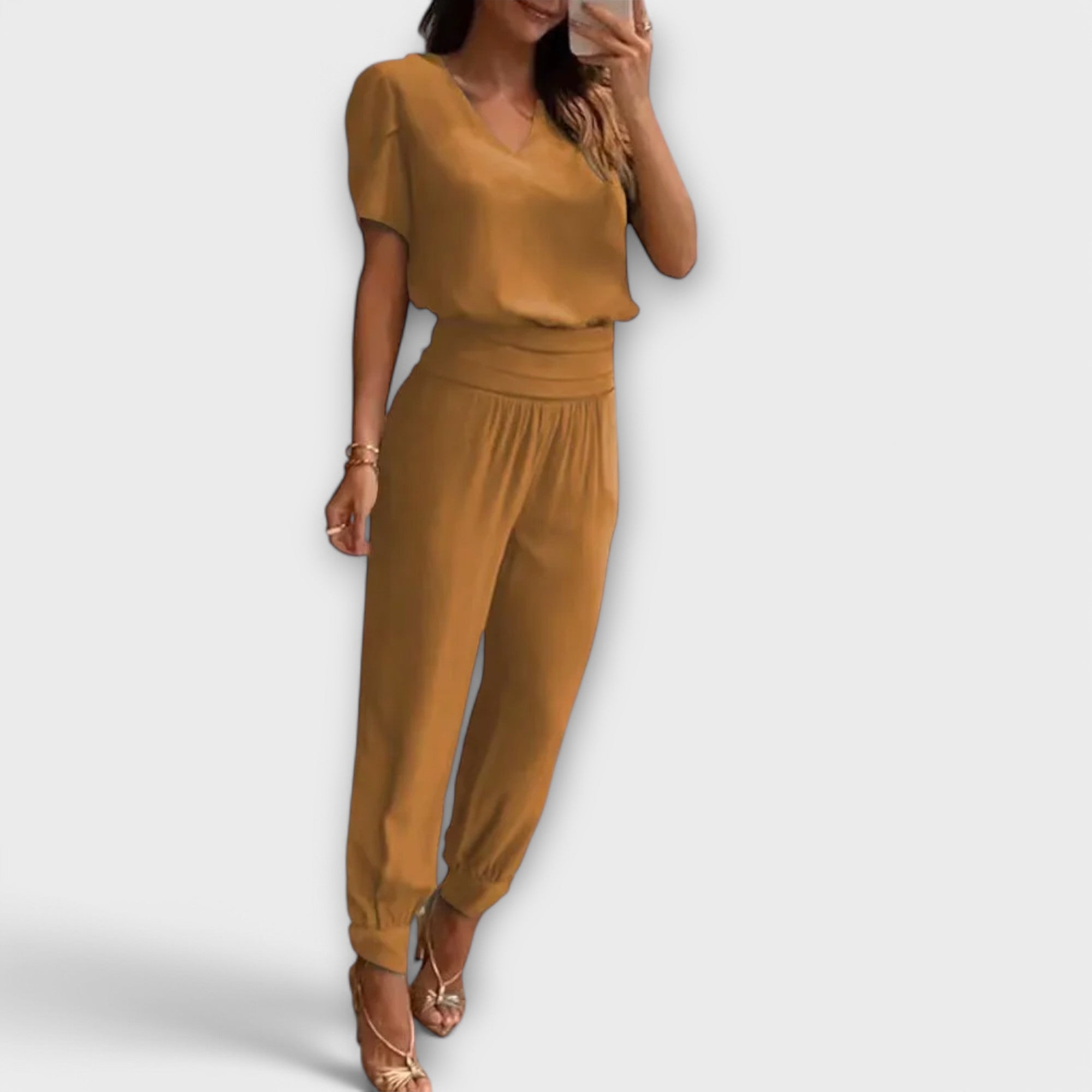 Isabelle - Ensemble élégant débardeur et pantalon