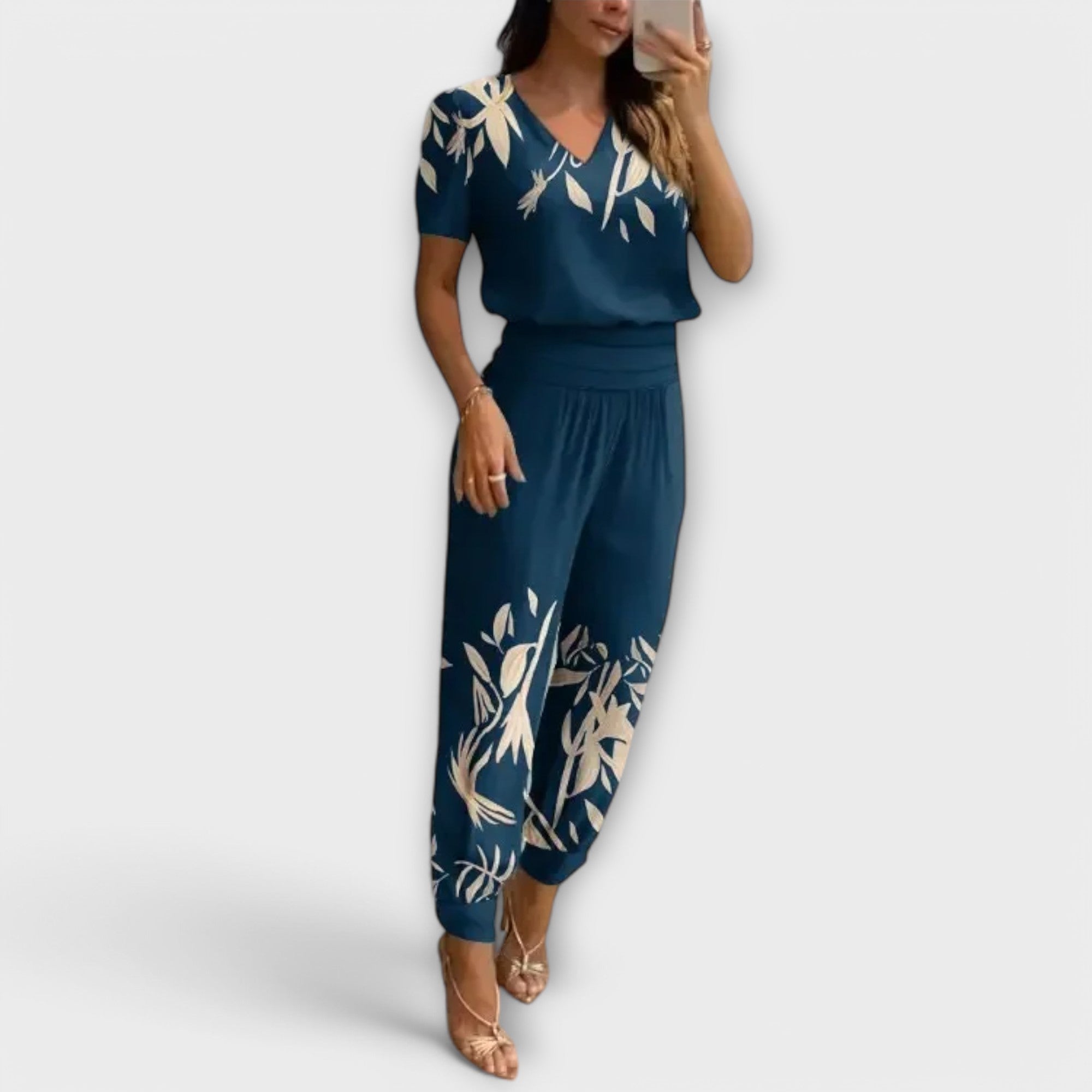 Isabelle - Ensemble élégant débardeur et pantalon