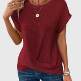 Isa - Blouse Élégante avec Col Rond