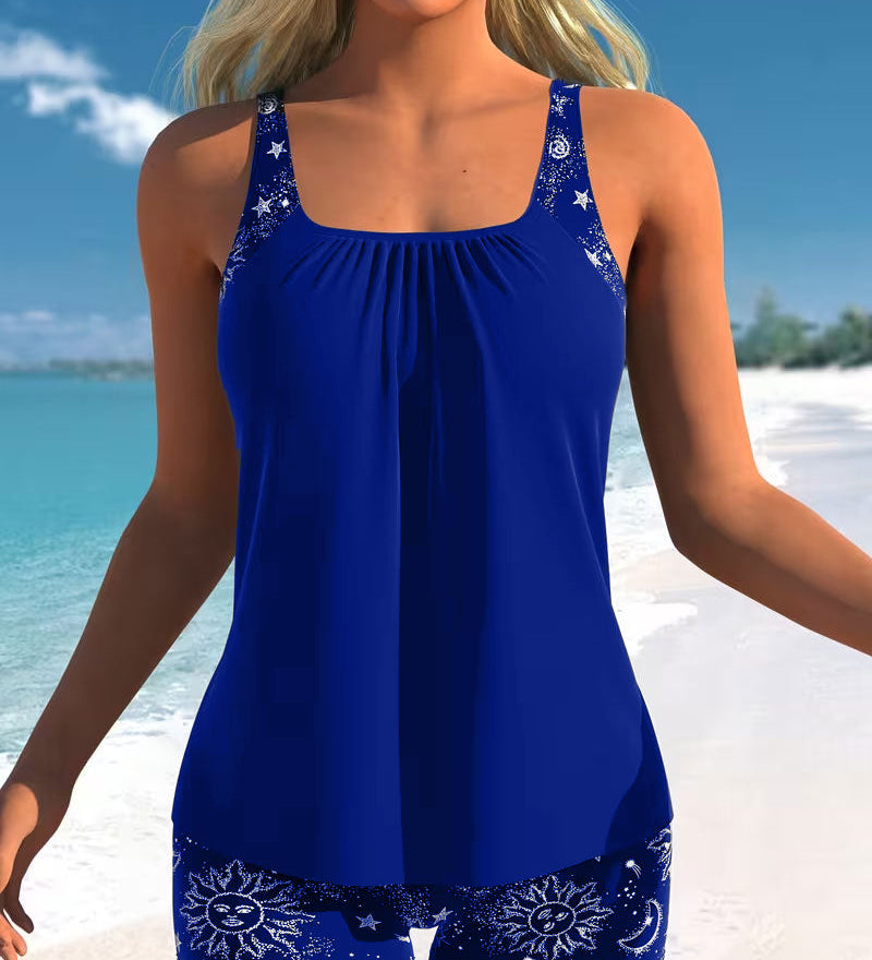 Solène - Tankini avec impression solaire