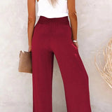 Noëlle - Pantalon Taille Haute Détendu