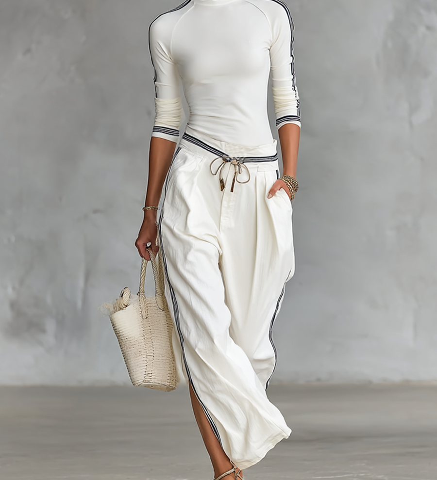 Diane - Ensemble de Sport Pantalon Large avec Cordon
