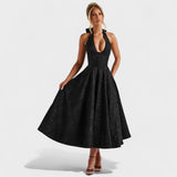Effie - Robe midi texturée