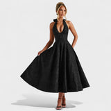 Effie - Robe midi texturée